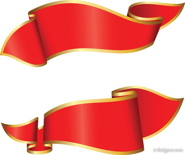 Ribbon Banner Vector