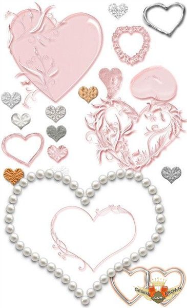 Romantic Wedding Heart Clip Art