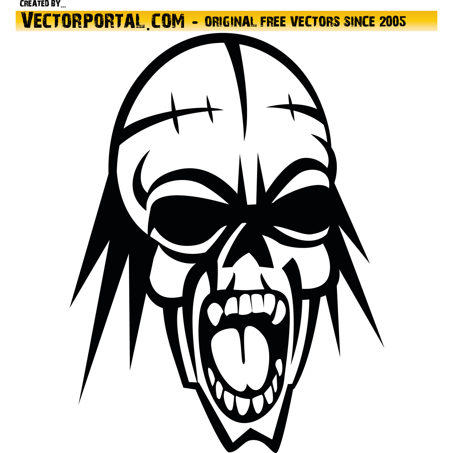 Scary Skull Vector