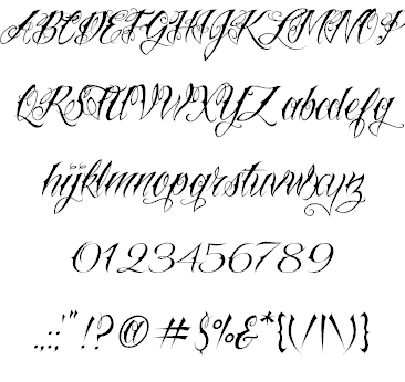 Script Tattoo Font Styles