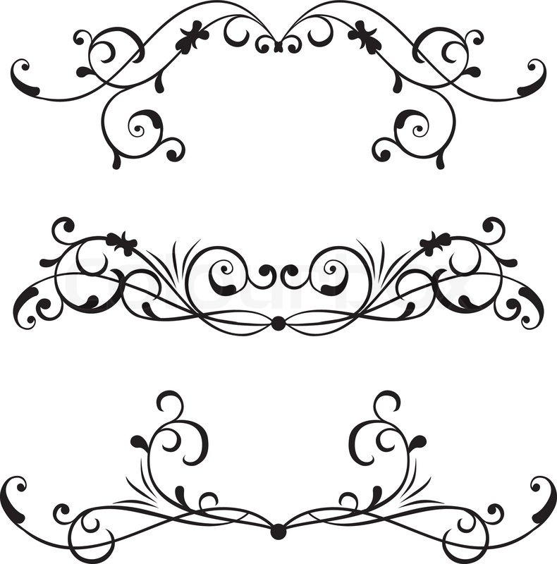 Scroll Border Vector Art