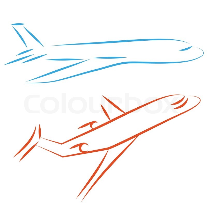 16 Simple Airplane Icon Design Images