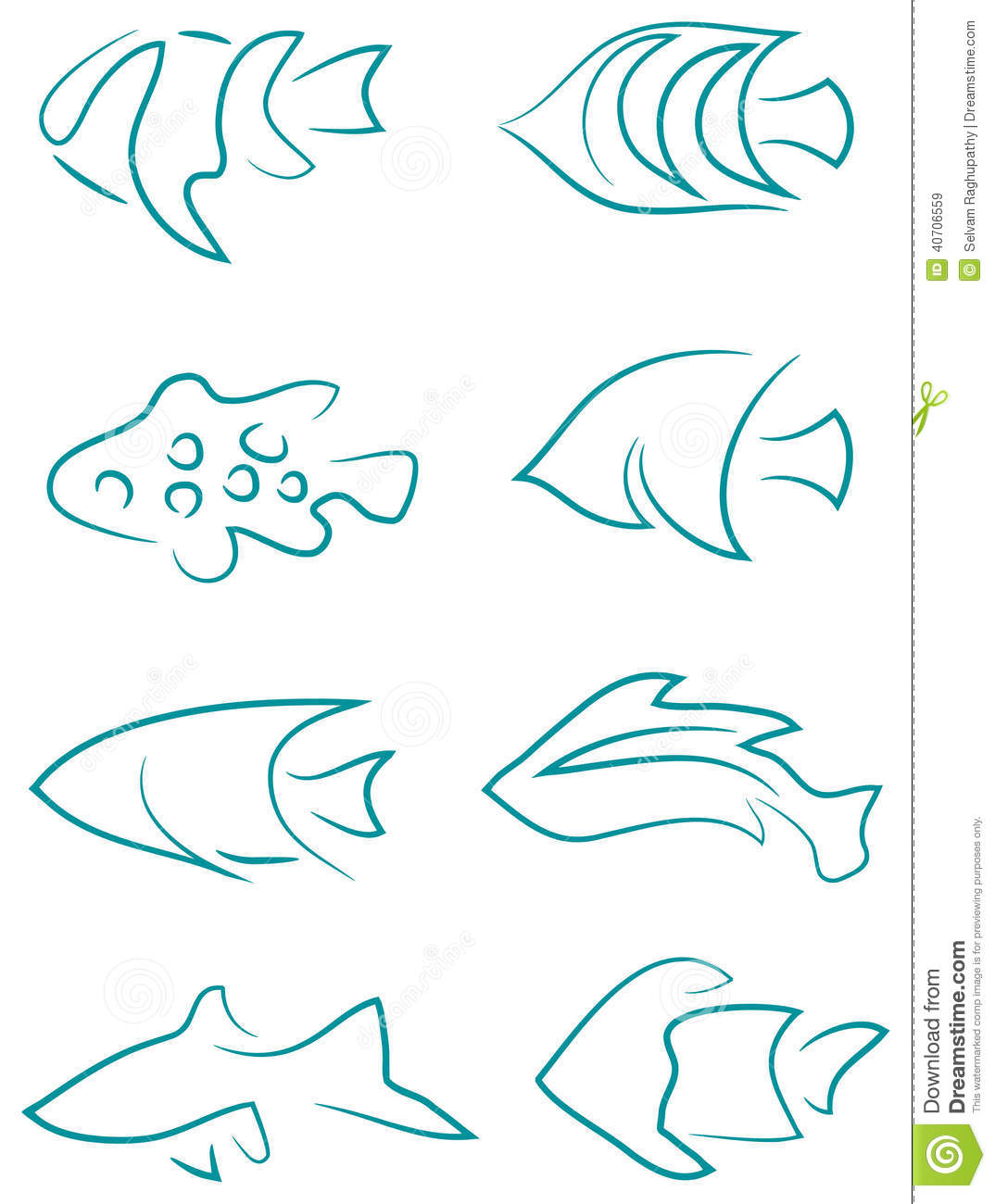 Simple Fish Clip Art