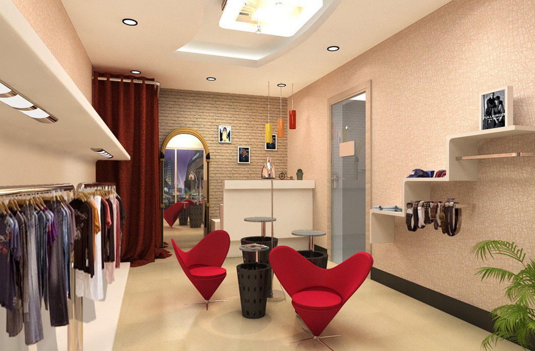 Small Clothing Store Interior Design