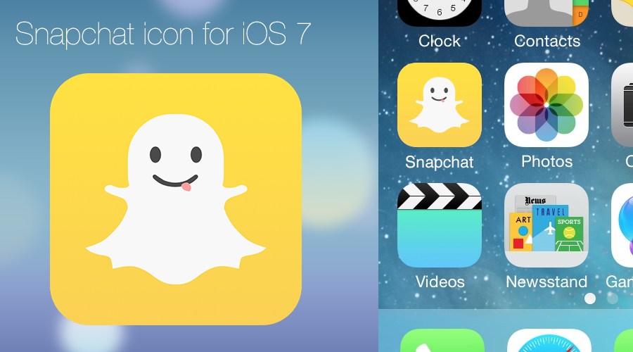 Snapchat iOS 7 Icon Snapchat iOS 7 Icon