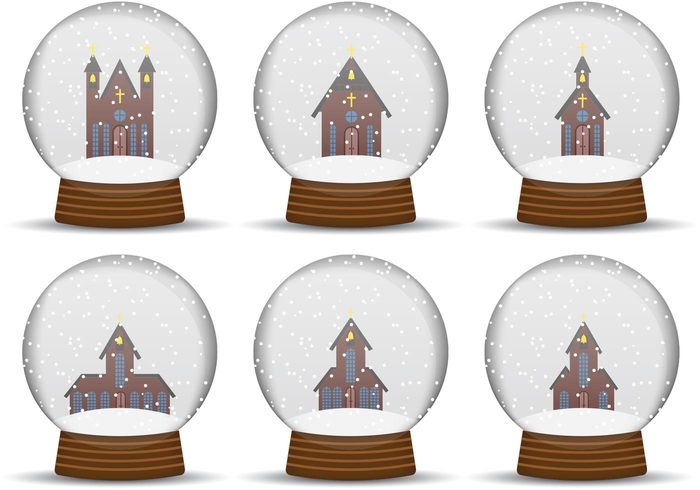 Snow Globe Vector Art