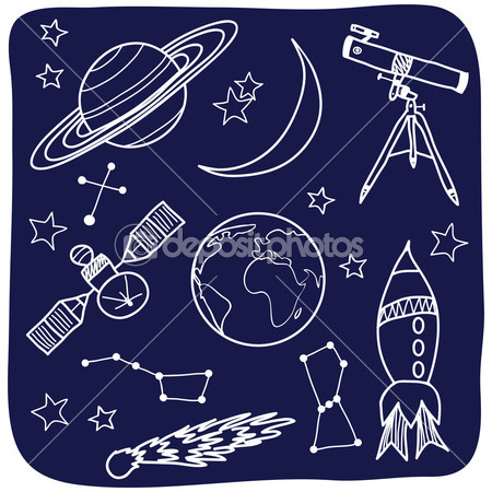 Space Objects Drawing