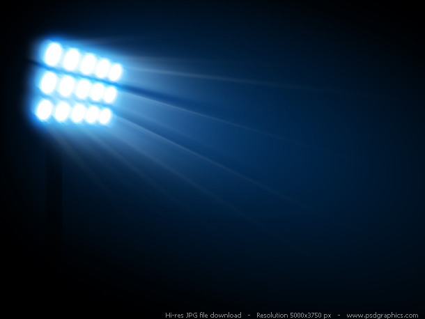 Stadium Blue Lights