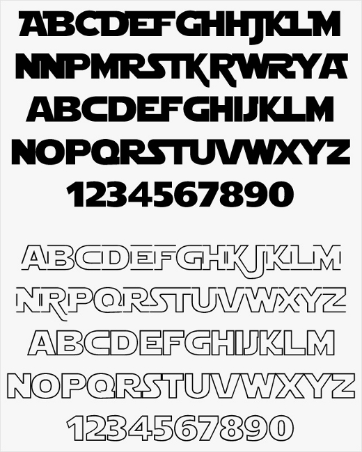 Star Wars Font Star Wars Font