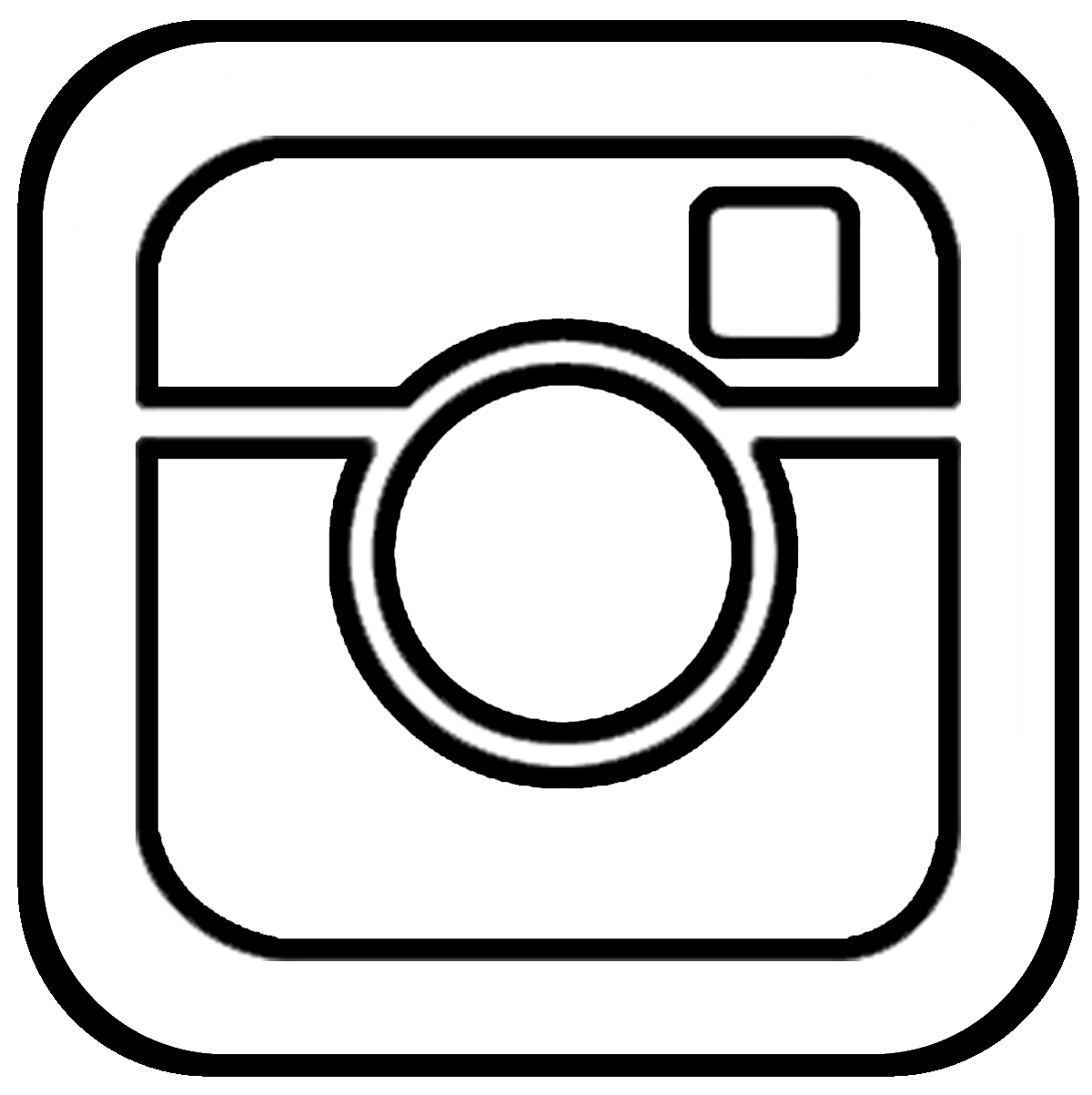 Transparent Instagram Logo Black and White