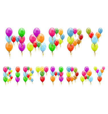 Vector Birthday Balloons