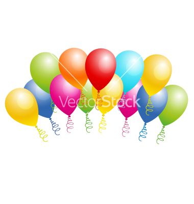 Vector Birthday Balloons