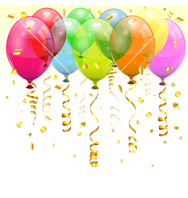Vector Birthday Balloons