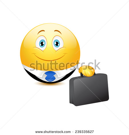 Vector Business Emoticon