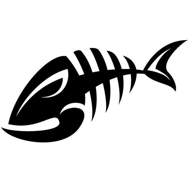 Vector Fish Bones Clip Art