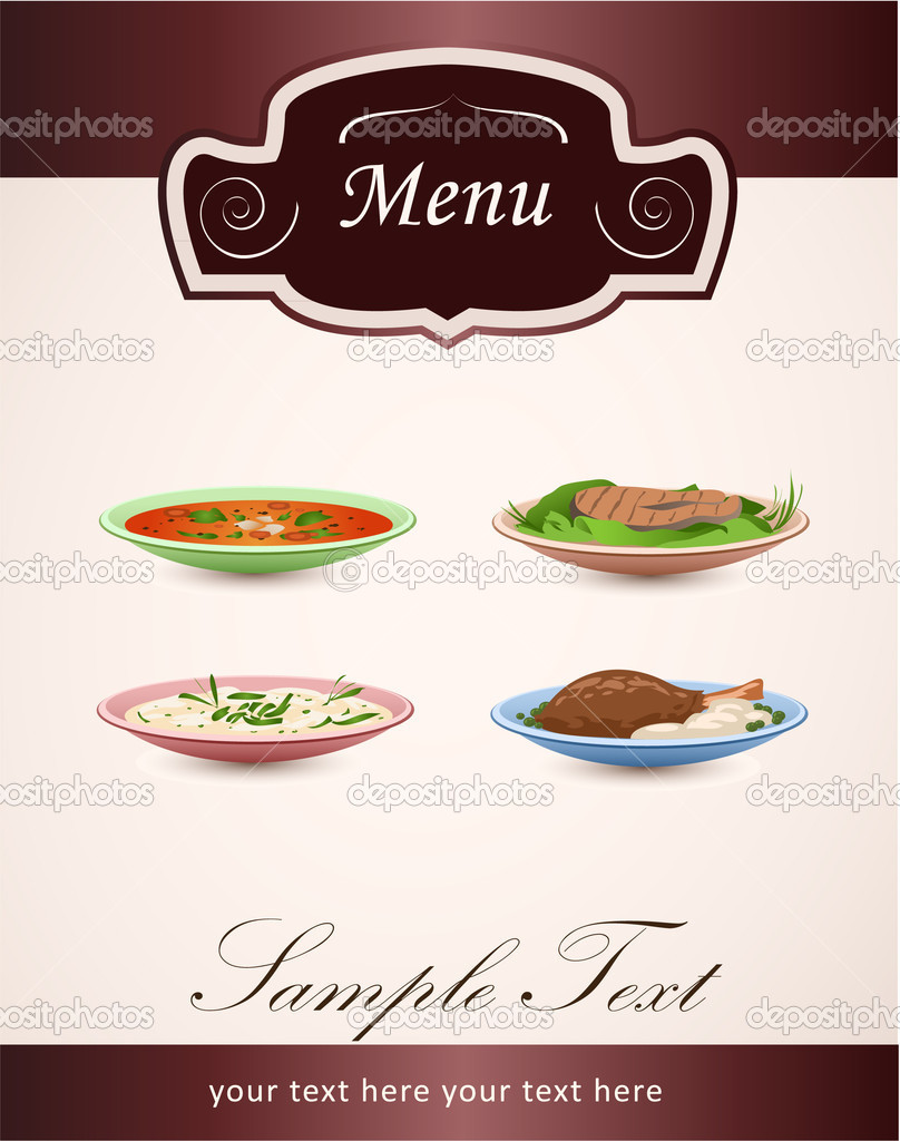 Vector Menu Restaurant