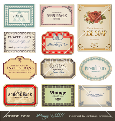 Vector Vintage Labels