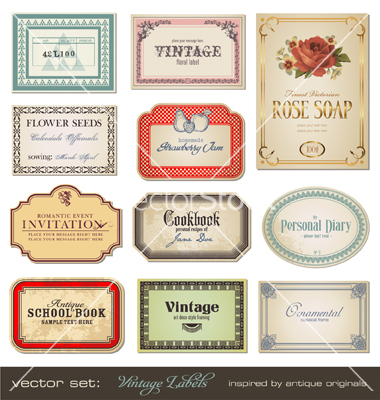 Vector Vintage Labels Vector Vintage Labels