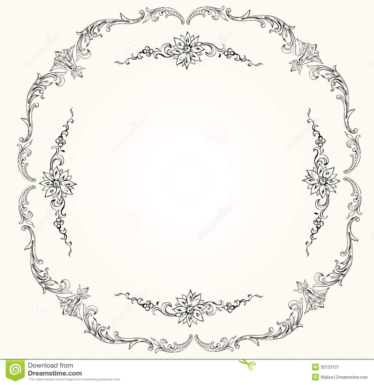 Victorian Frame Vector