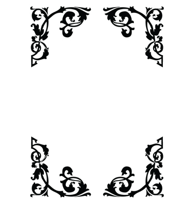 18 Victorian Border Vector Images