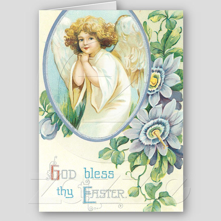 Vintage Religious Easter Greeting Card