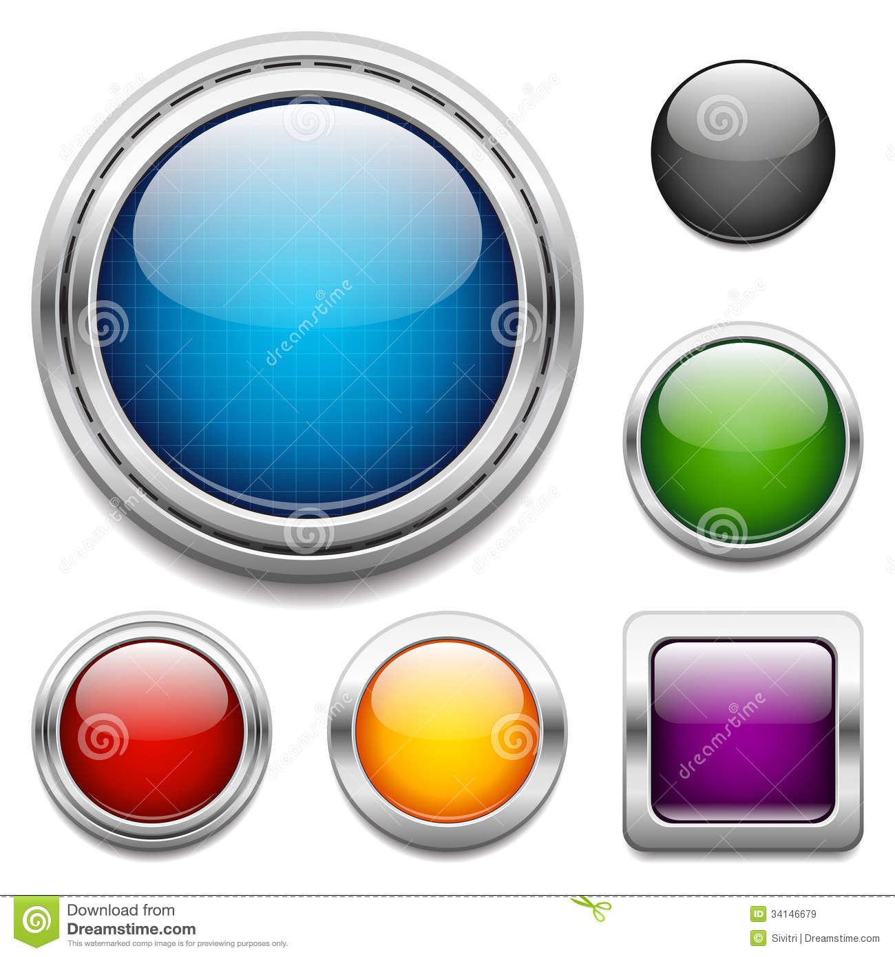 Website Button Badge Designs