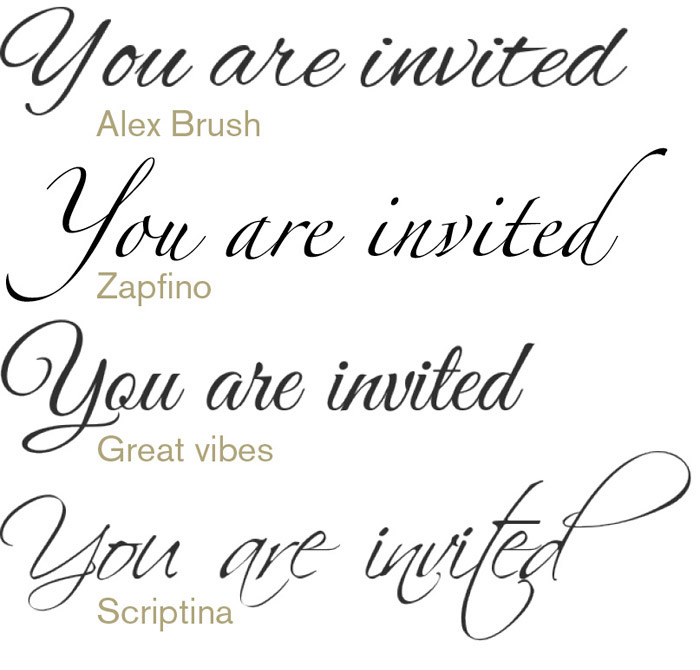 Wedding Script Fonts Wedding Script Fonts