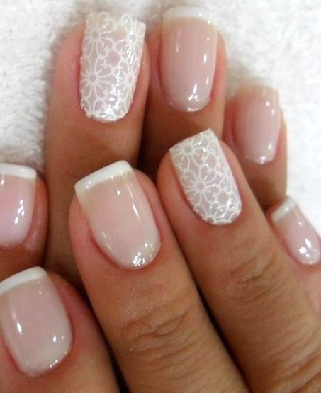 White Lace Nail Art