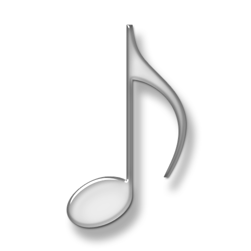 White Music Note Transparent Icon Background