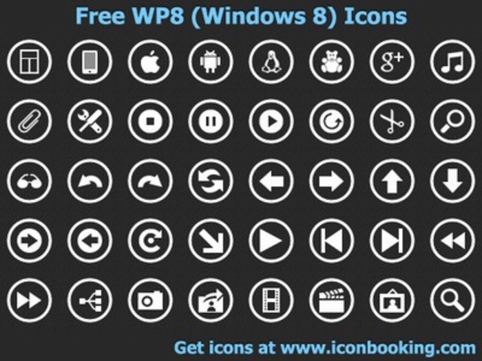 Windows Phone 8 Metro Icons