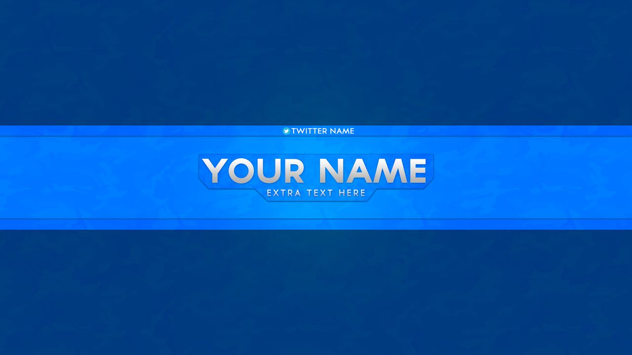 YouTube Banner Template PSD