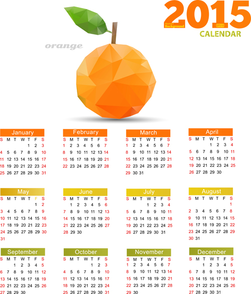 2015 Calendar Vector