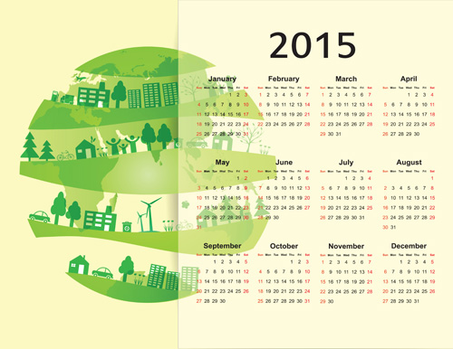 2015 Calendar Vector