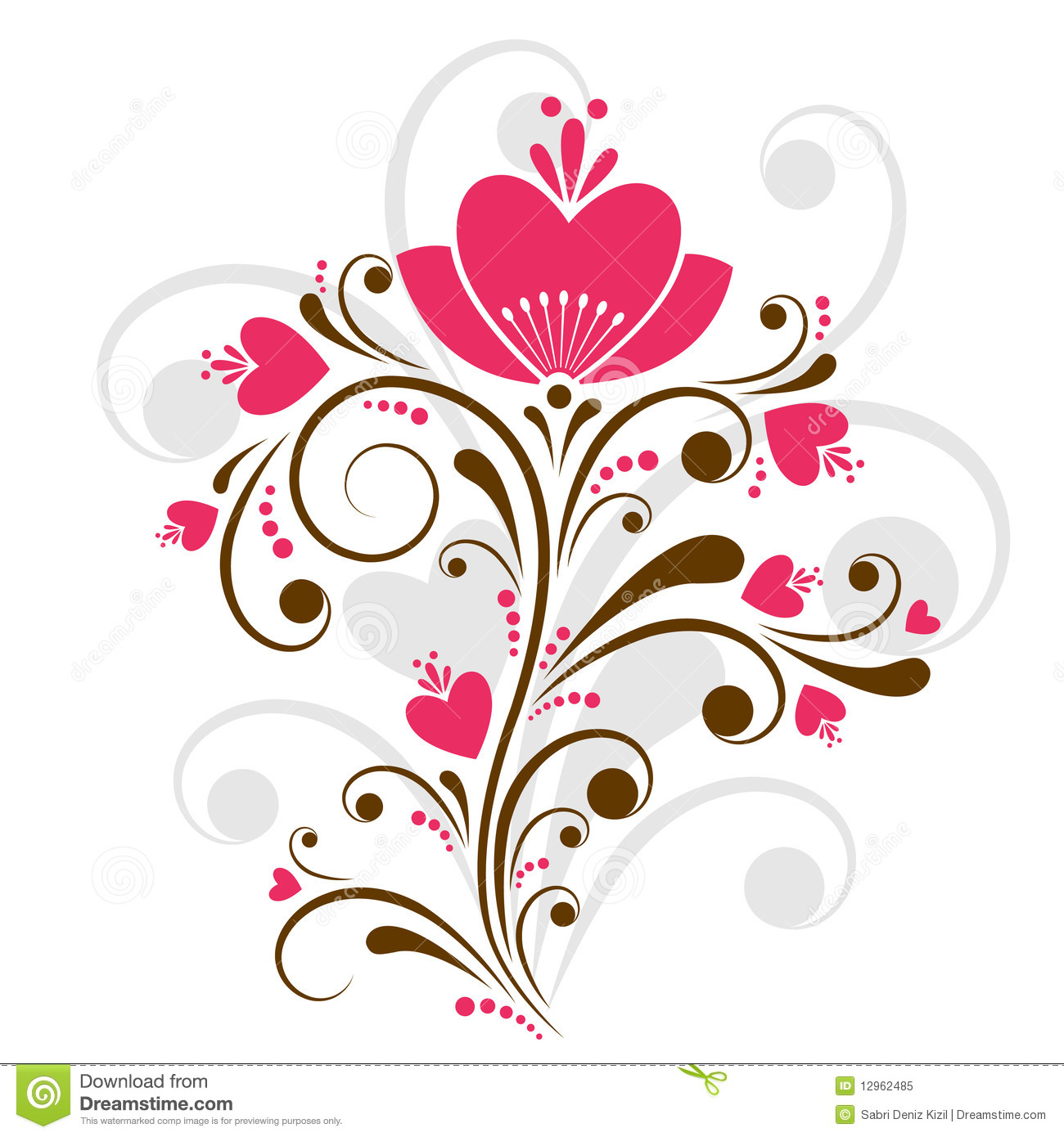 Abstract Floral Vector Design