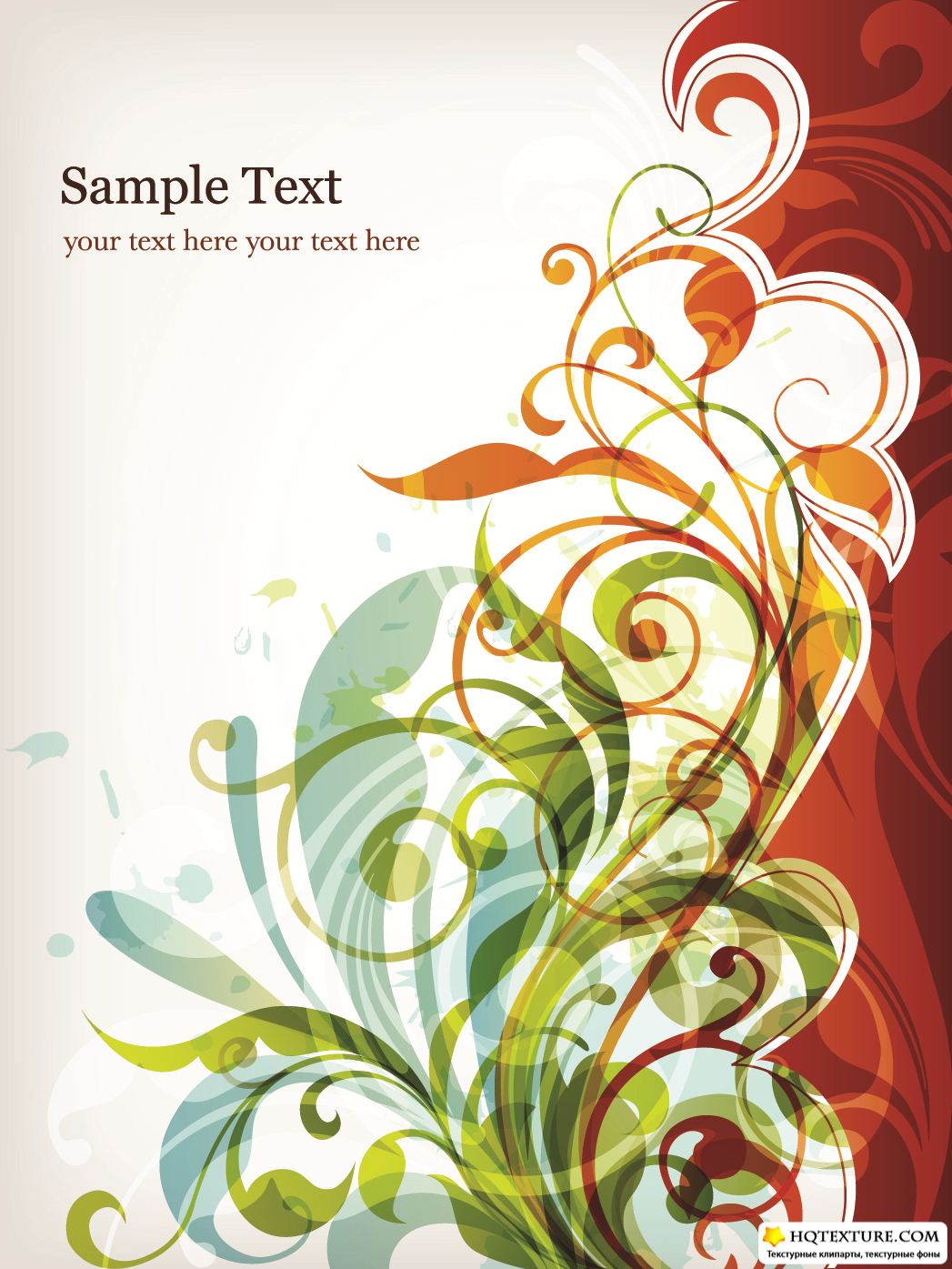 Abstract Floral Vector Abstract Floral Vector