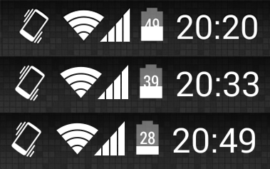 Android Phone Status Bar Icons