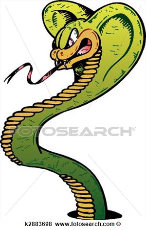Angry Cobra Snake Clip Art