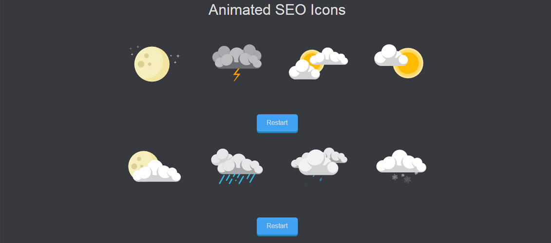 Animated Weather Forecast Icons