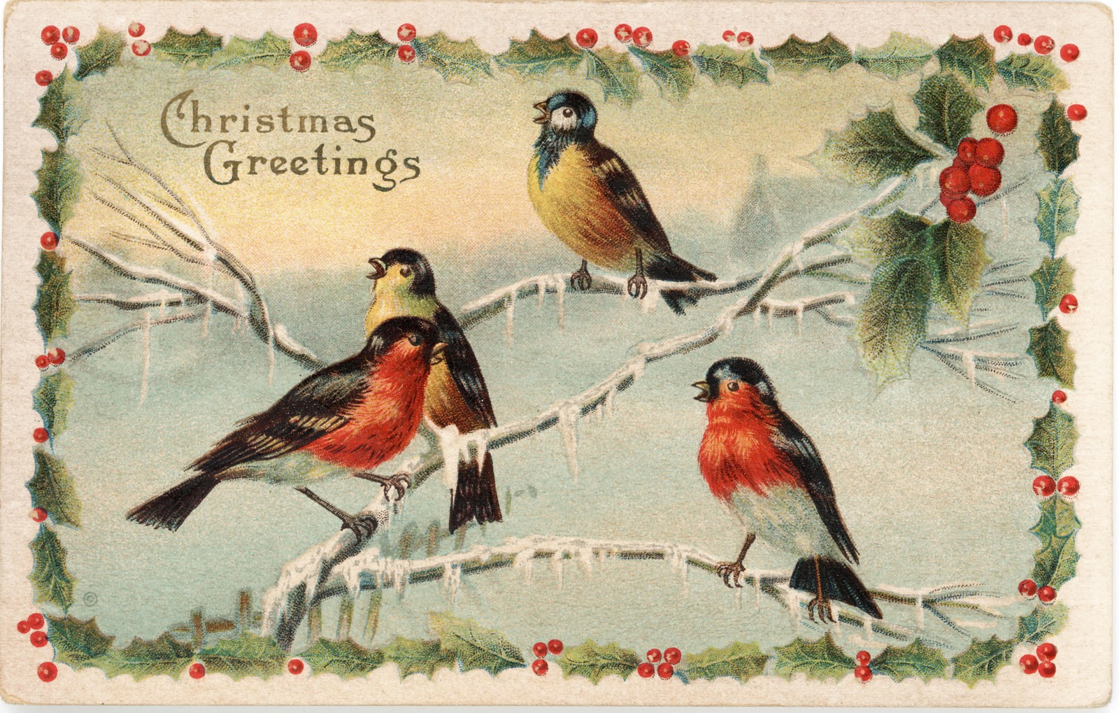 Antique Christmas Card