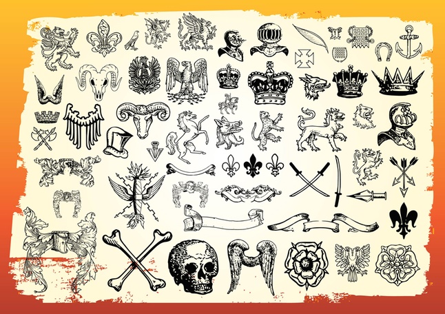 11 Vintage Vector Symbols Images