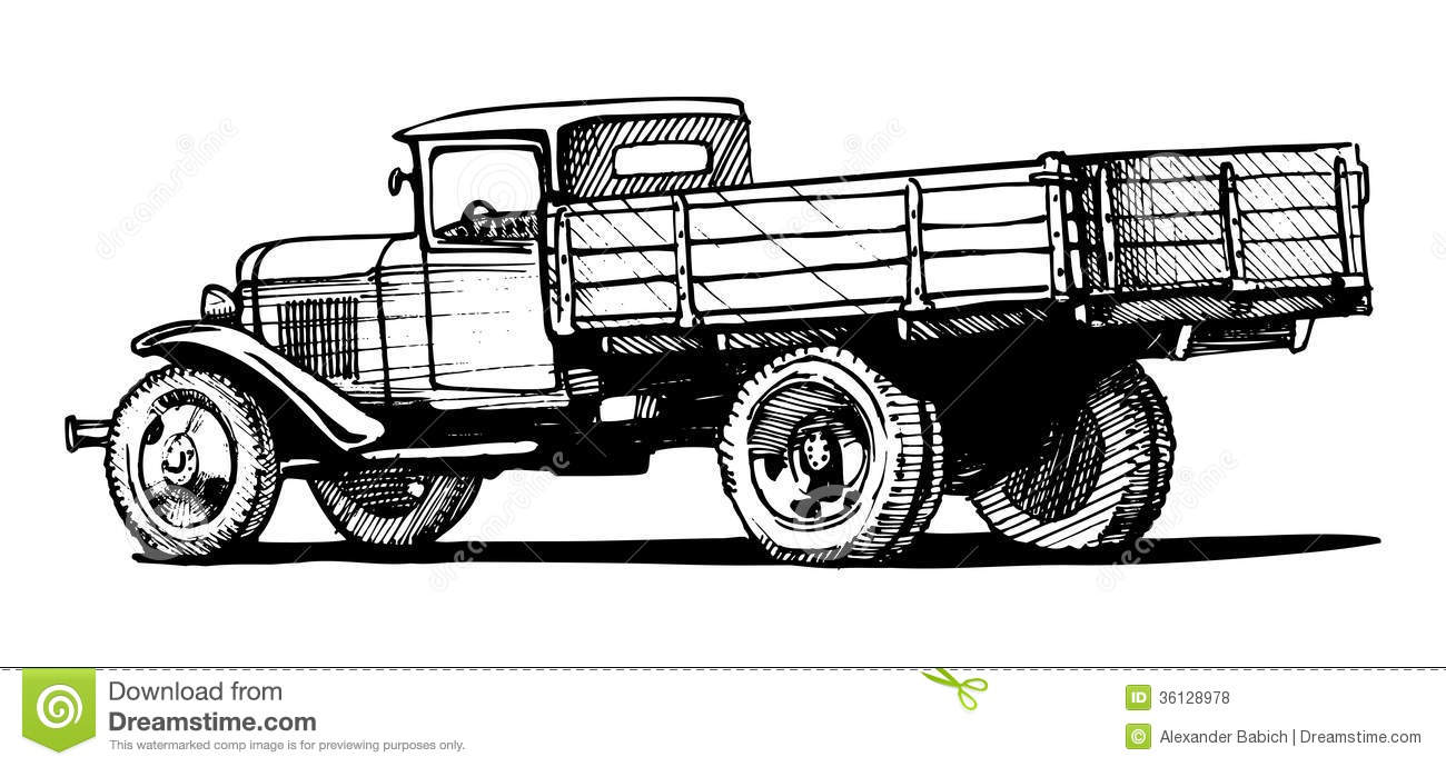 Antique Truck Clip Art