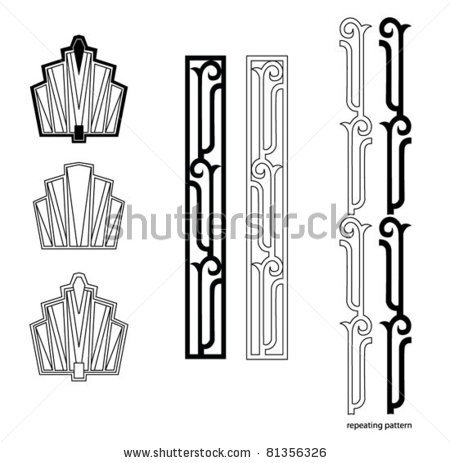 Art Deco Design Vector Free