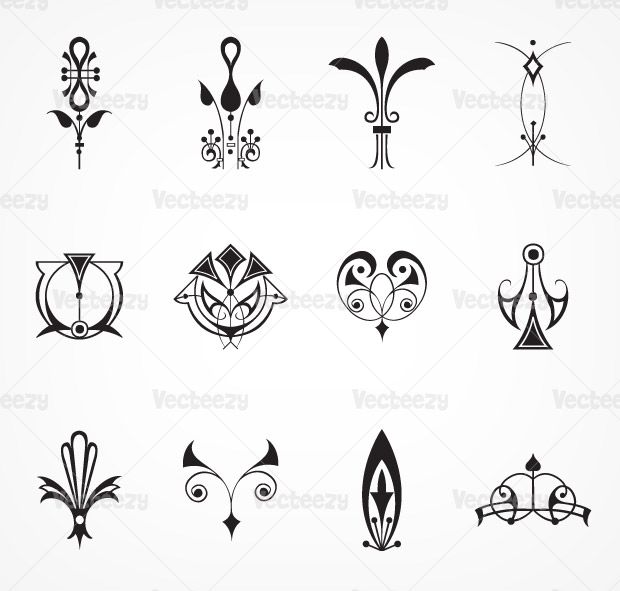 Art-Deco-Ornament-Vectors