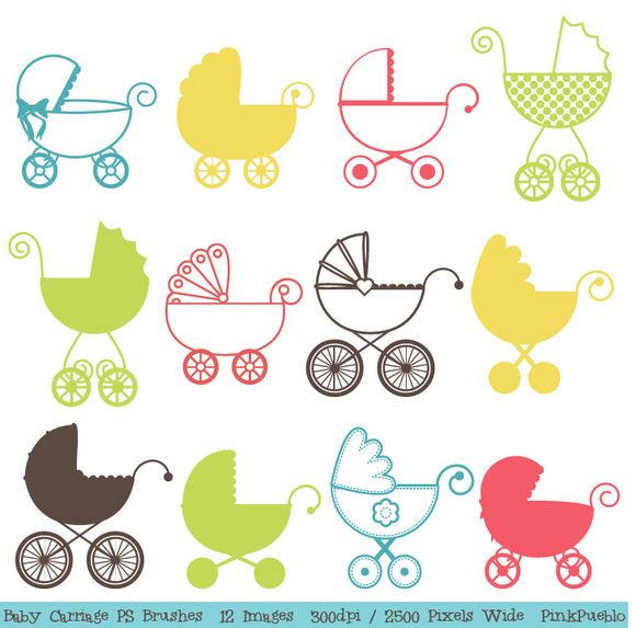 Baby Carriage Photoshop Brushes