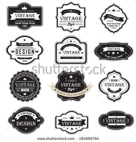 Badge Silhouette Vector