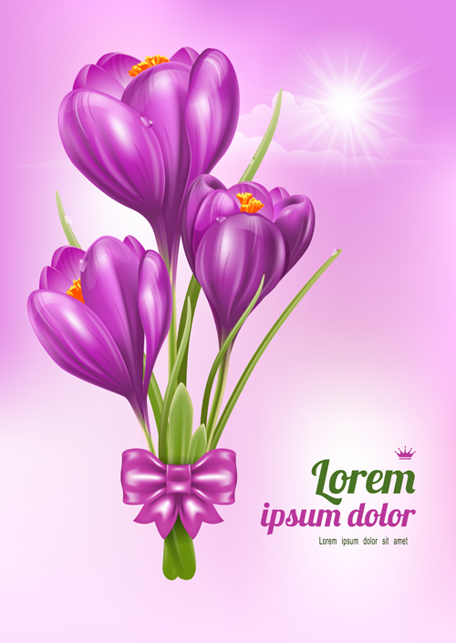 Beautiful Purple Flower Card