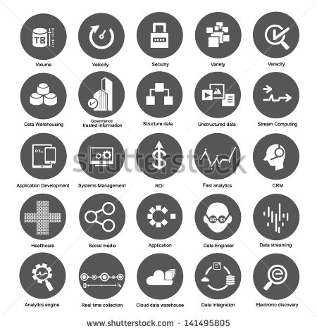 Big Data Vector Icons