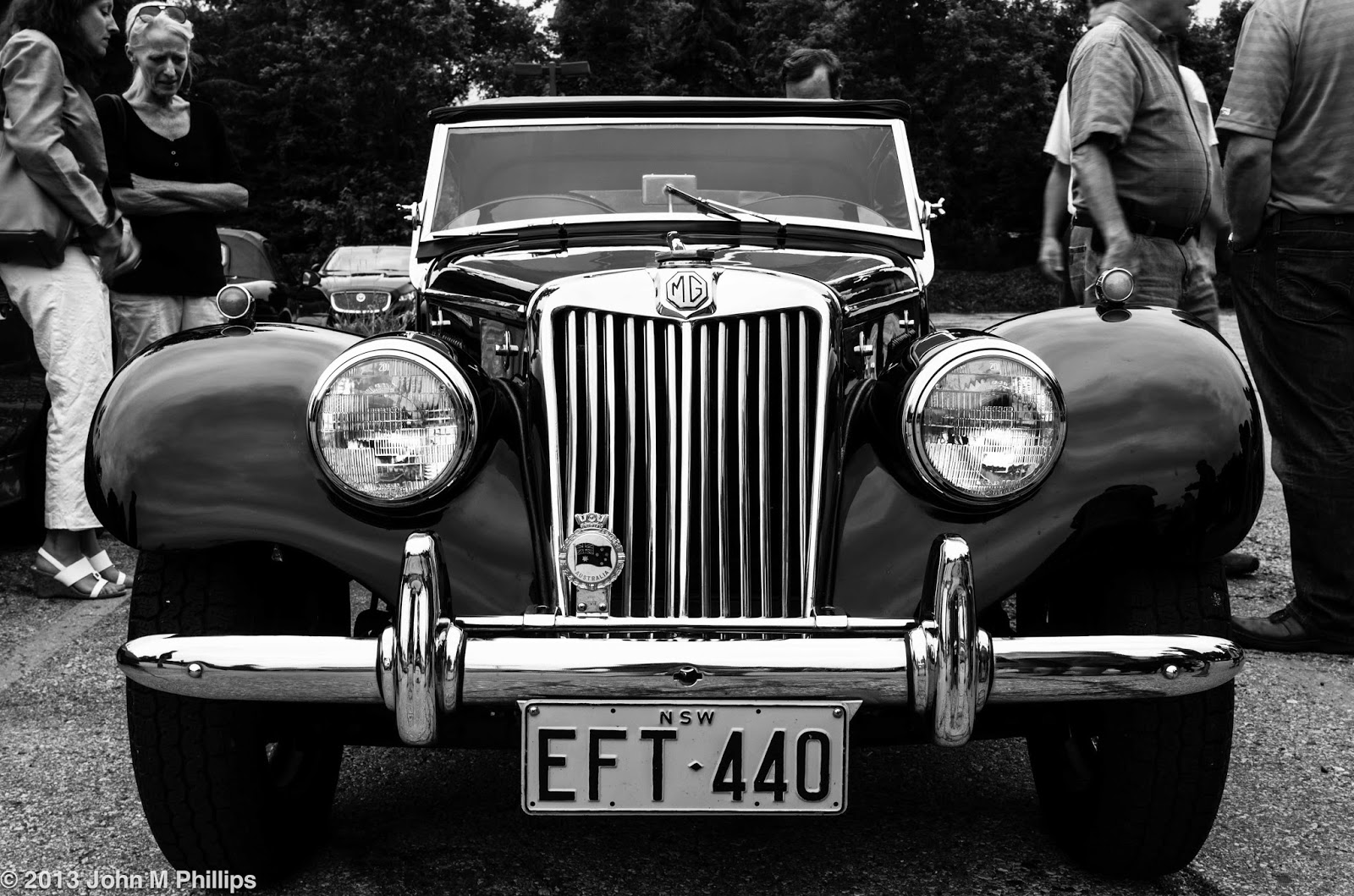 Black and White Classic Cars