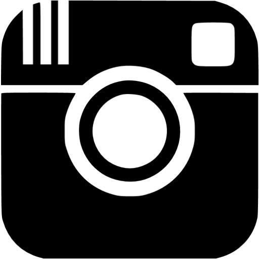 Black and White Instagram Logo Icon