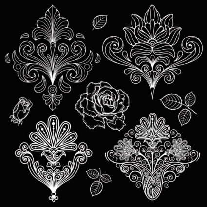 Black and White Paisley Pattern